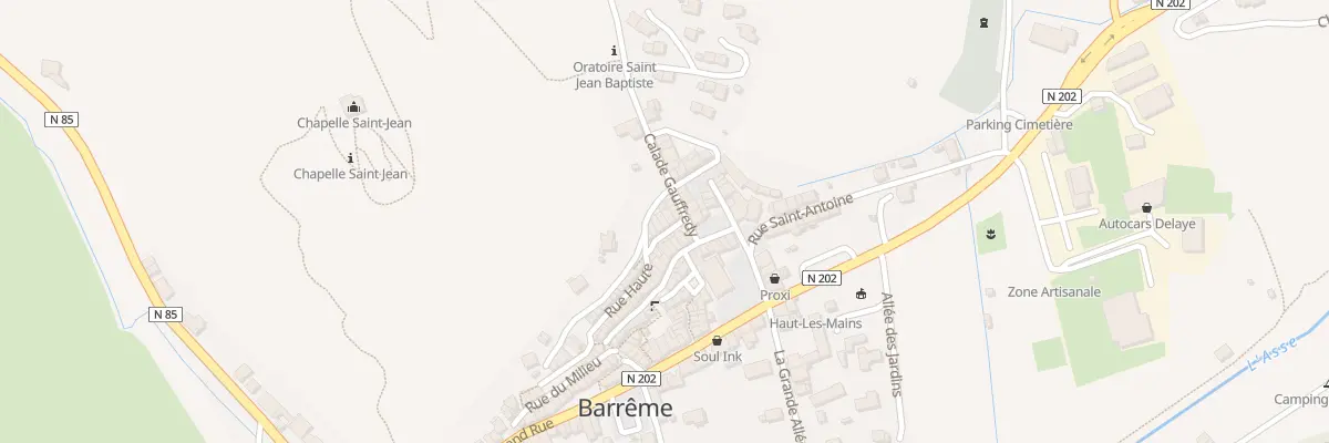 Plan du 5245 Le Village à Barrême