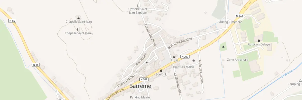 Plan du 5236 Le Village à Barrême