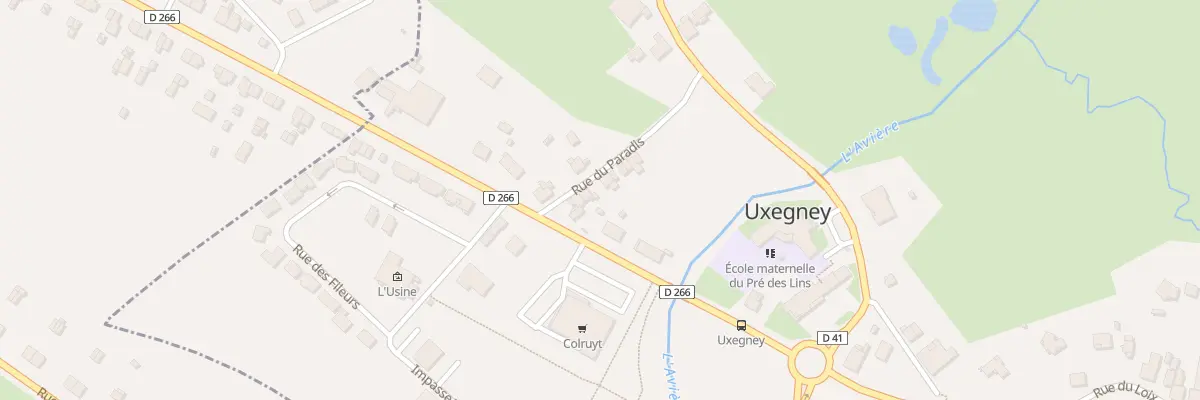 Plan du 11 Rue du Paradis à Uxegney