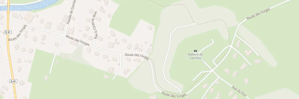 Plan du 27 Rte des Forges à Sanchey