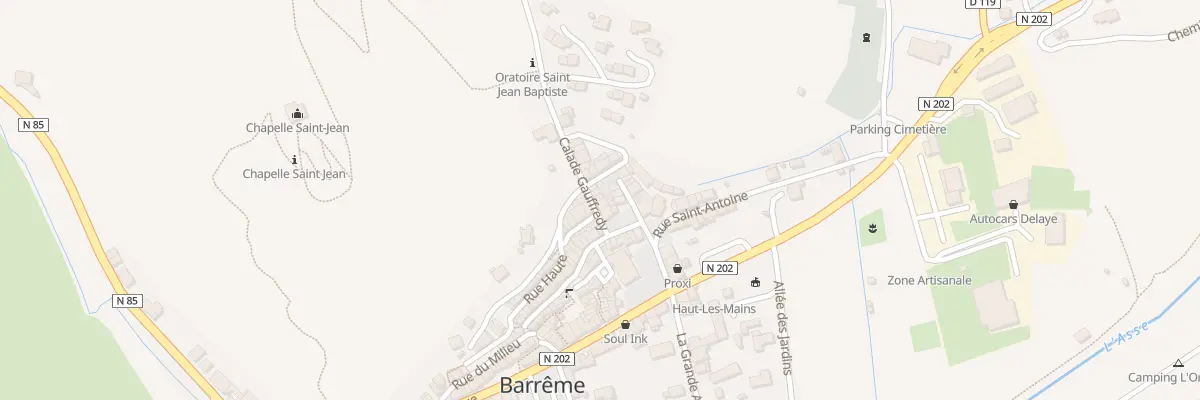 Plan du 5258 Le Village à Barrême