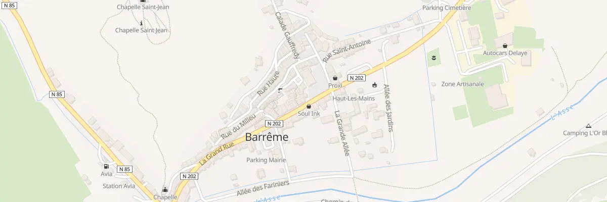 Plan du 5196 Le Village à Barrême