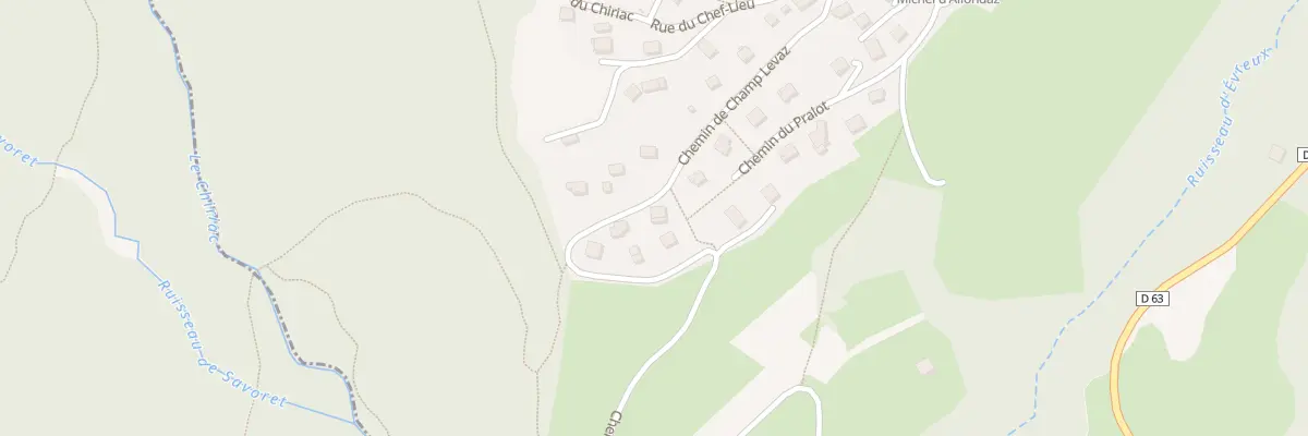 Plan du 229 Che de Champ Levaz à Allondaz