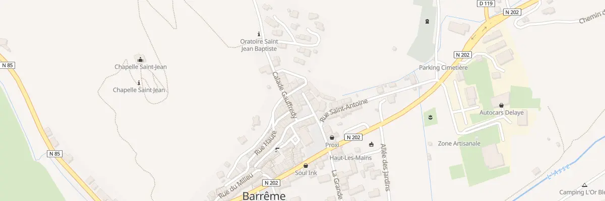 Plan du 5303 Le Village à Barrême