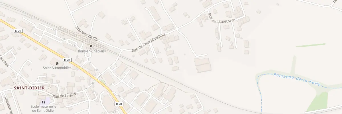 Plan du 244 Rue de Chez Moachon à Bons-en-Chablais