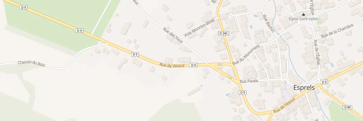 Plan du 18 Rte de Vesoul à Esprels