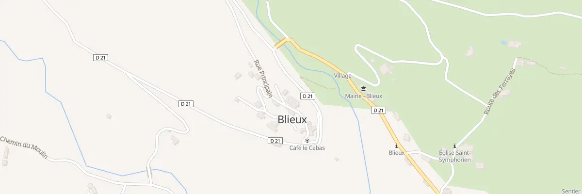 Plan du 960 Le Village à Blieux