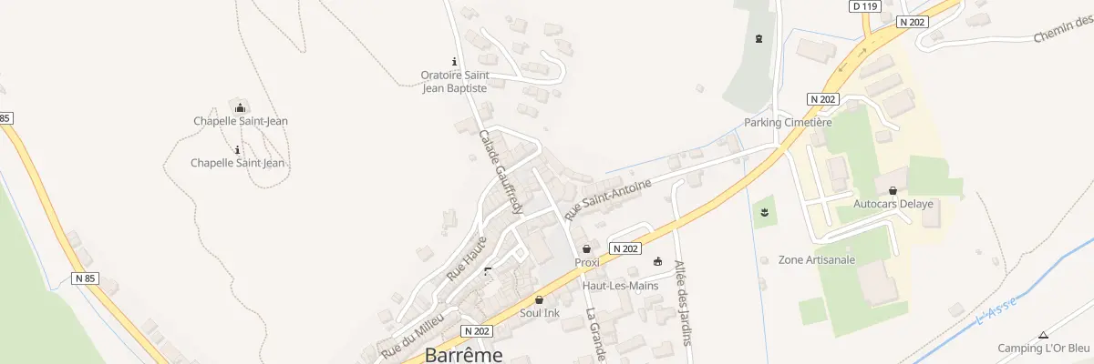 Plan du 5266 Le Village à Barrême