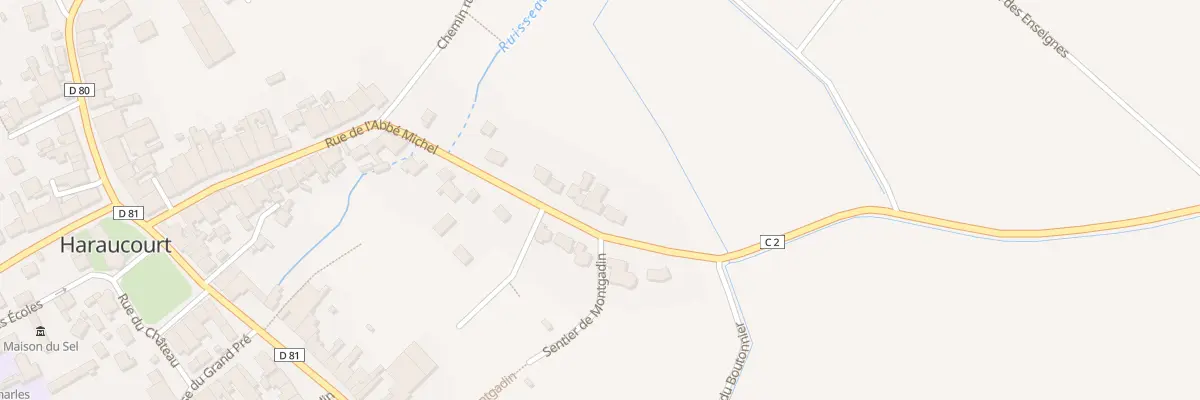 Plan du 51 Rue de l’Abbé Michel à Haraucourt