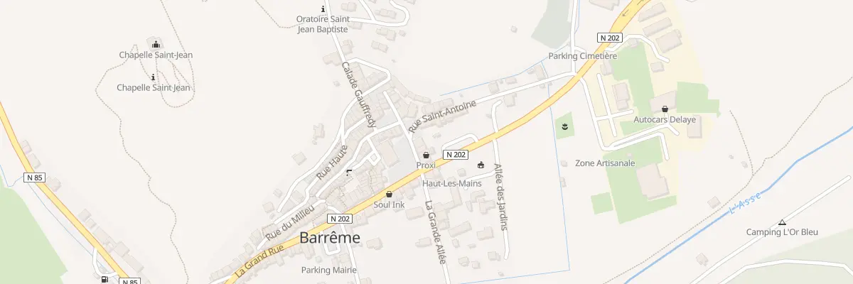 Plan du 5277 Saint Antoine à Barrême
