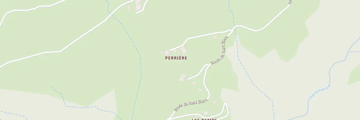 Plan du 1835 Rte de Nant Blanc au Bouchet-Mont-Charvin