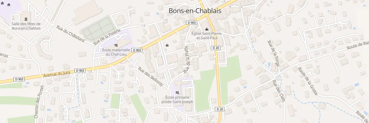 Plan du 104 Rue de la Plaffe à Bons-en-Chablais