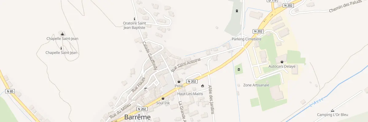 Plan du 5270 Saint Antoine à Barrême