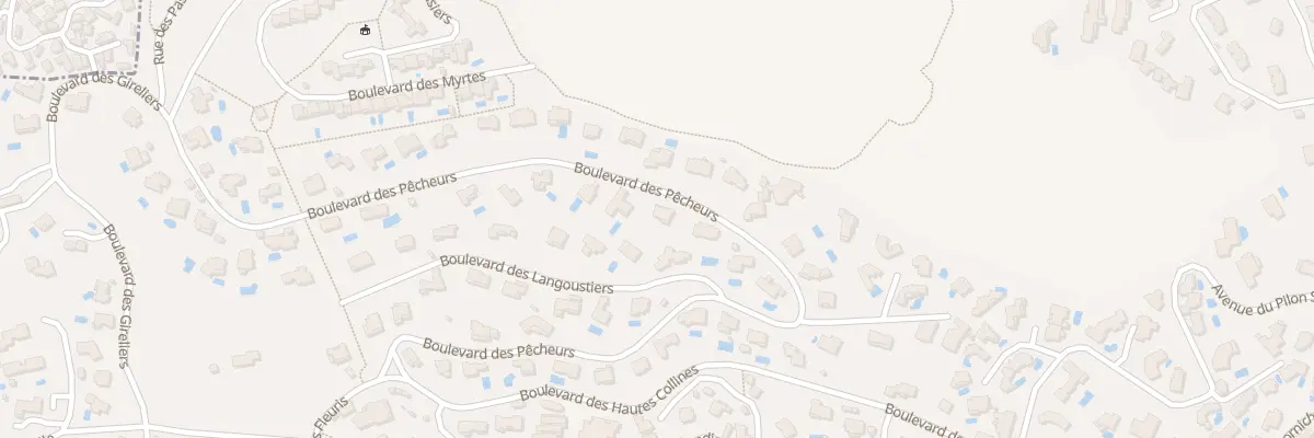 Plan du 25 Bd des Pêcheurs au Lavandou