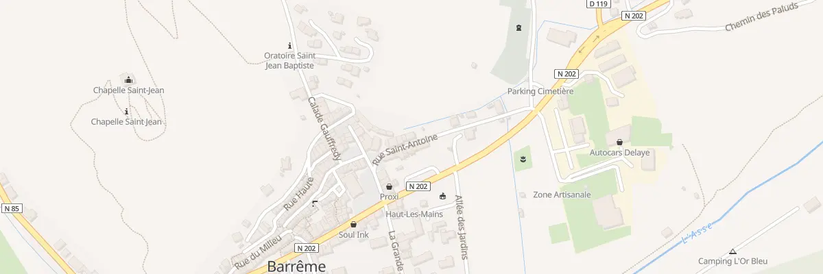 Plan du 7010 Saint Antoine à Barrême
