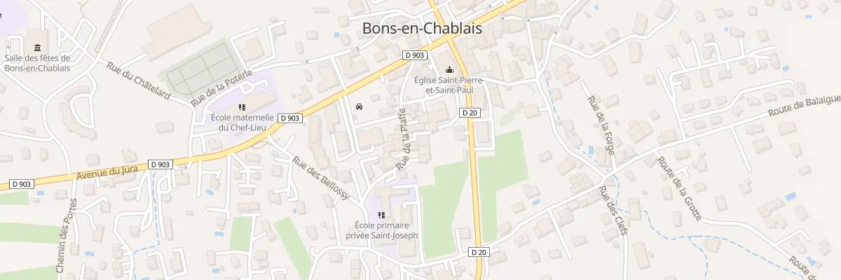 Plan du 99 Rue de la Plaffe à Bons-en-Chablais
