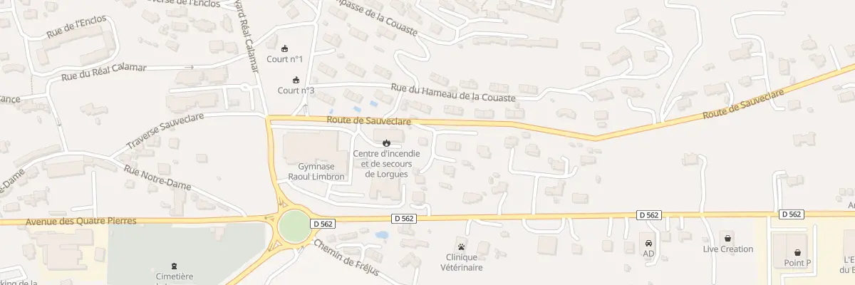 Plan du 180 Rte de Sauveclare à Lorgues