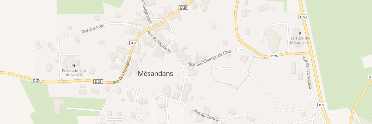 Plan du 9 Rue du Fourneau à Mésandans
