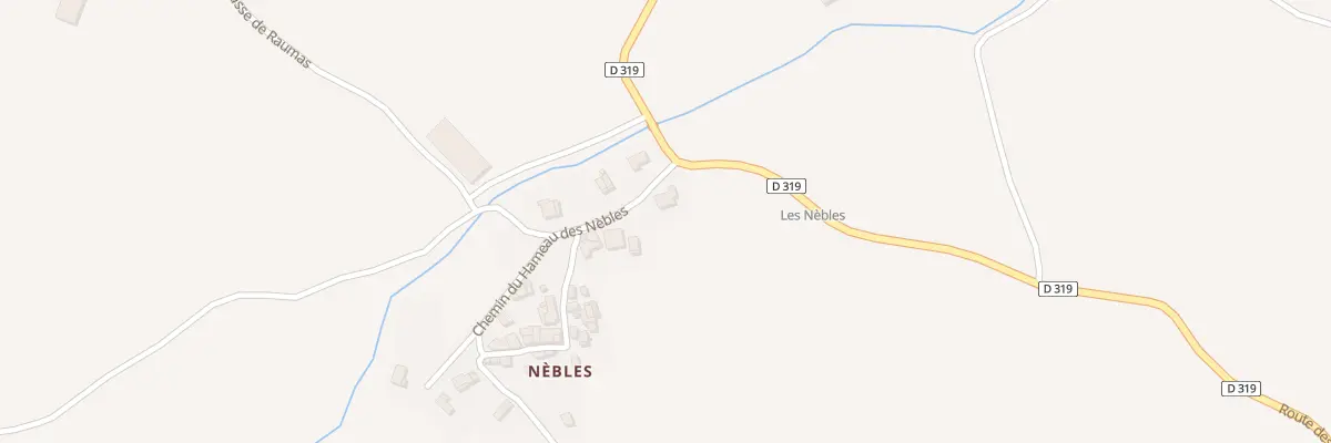 Plan du 25 Che du Hameau des Nèbles à Clumanc