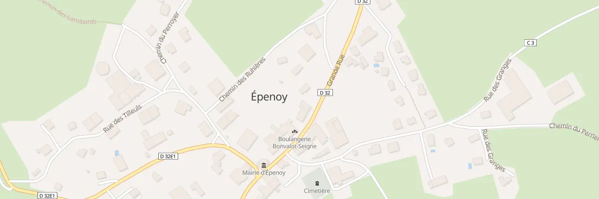 Plan du 27 Vc Grande Rue à Épenoy