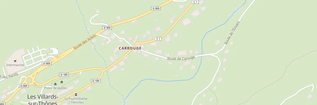 Plan du 91 Rte de Carouge aux Villards-sur-Thônes