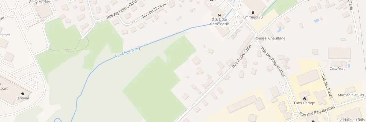 Plan du 33 Rue Andre Colin à Luxeuil-les-Bains