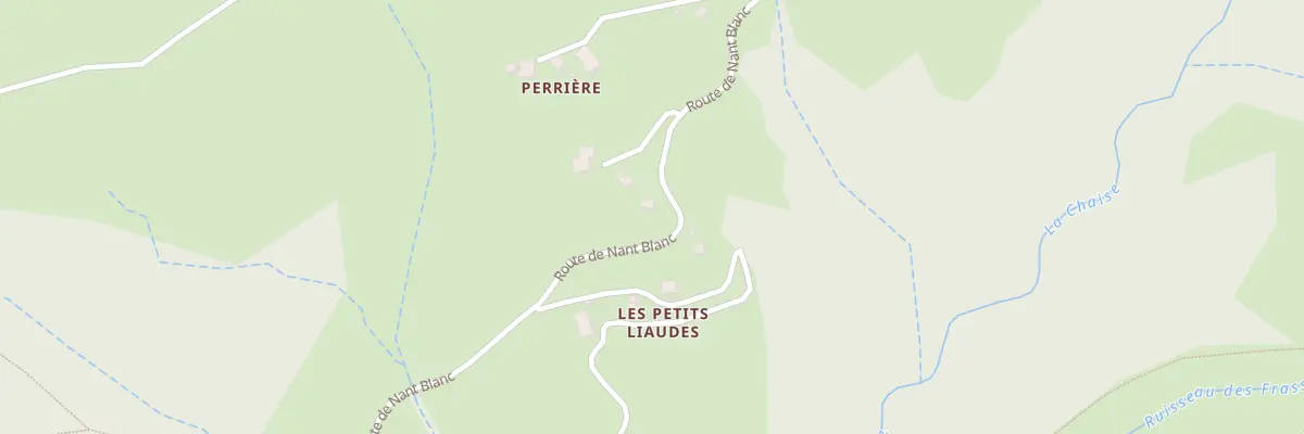 Plan du 1643 Rte de Nant Blanc au Bouchet-Mont-Charvin