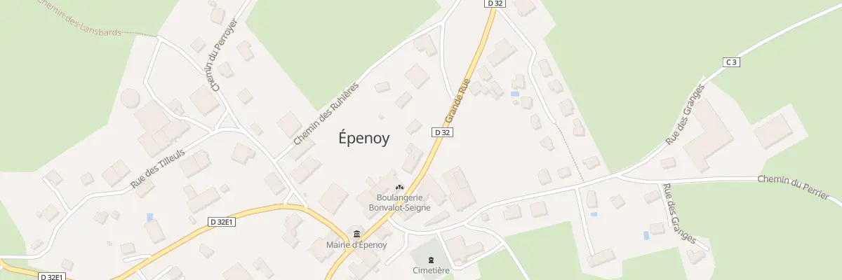 Plan du 29 Vc Grande Rue à Épenoy