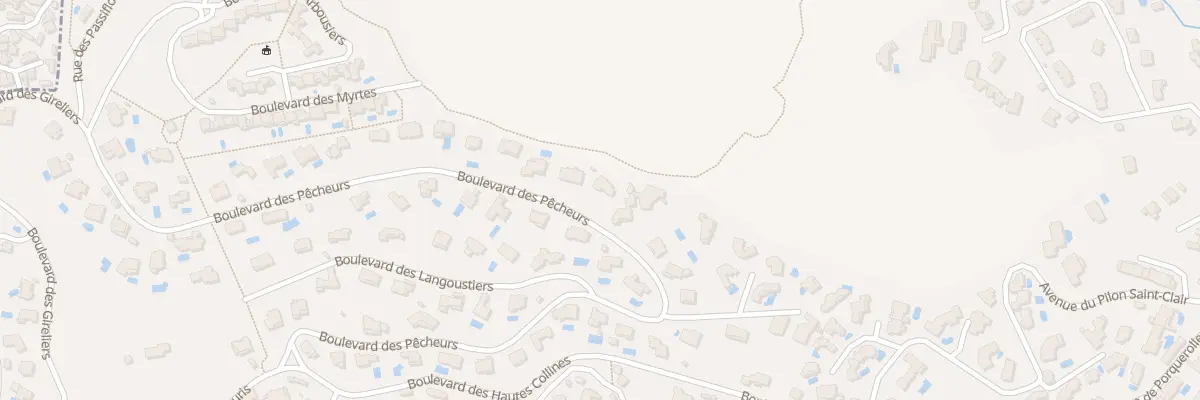 Plan du 42 Bd des Pêcheurs au Lavandou