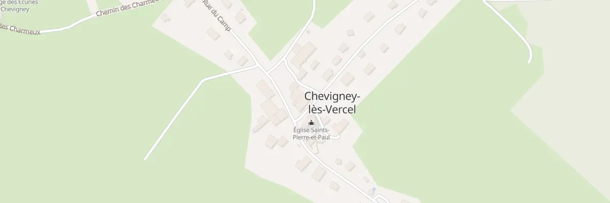 Plan du 1 Rue du Petit Bois à Chevigney-lès-Vercel