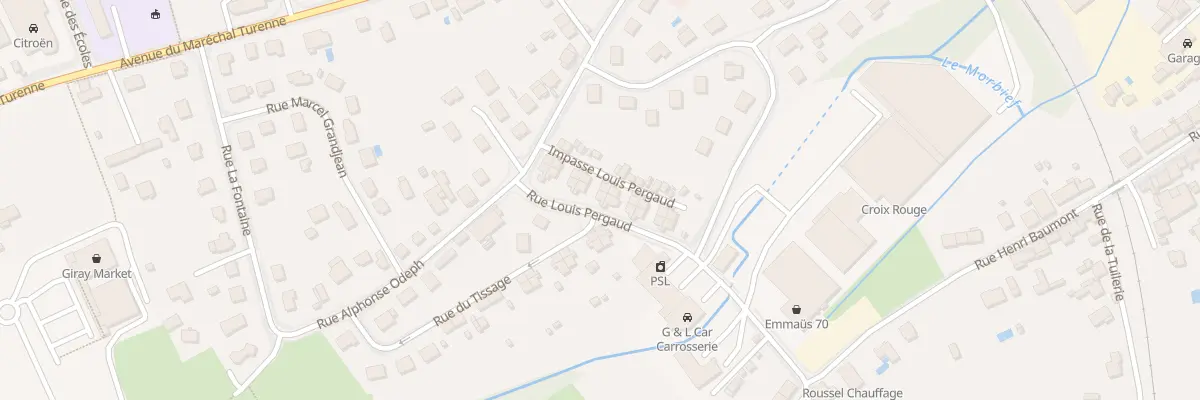 Plan du 17 Rue Louis Pergaud à Luxeuil-les-Bains