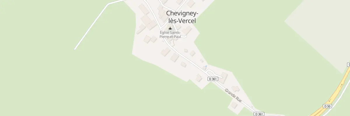 Plan du 9 Gr Grande Rue à Chevigney-lès-Vercel