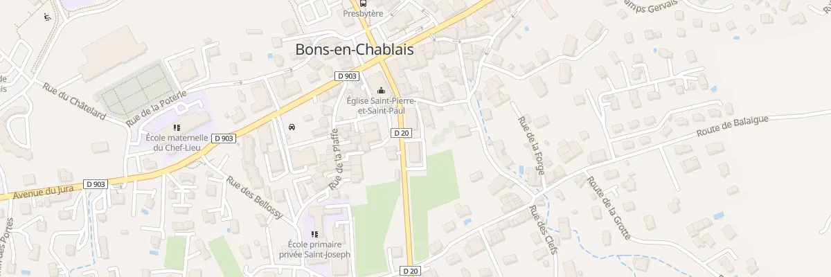 Plan du 75 Av des Voirons à Bons-en-Chablais