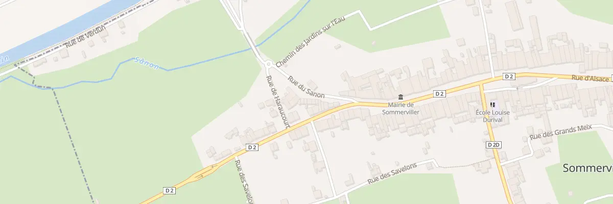 Plan du 1 Rue du Sanon à Sommerviller