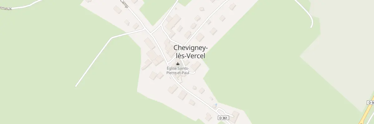 Plan du 6 Pl de l’Eglise à Chevigney-lès-Vercel