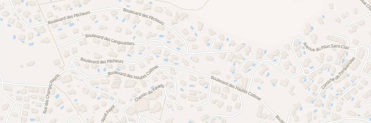 Plan du 24 Bd des Pêcheurs au Lavandou