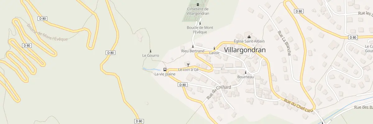Plan du 530 Rue du Chef Lieu à Villargondran