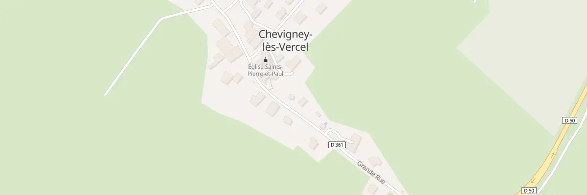 Plan du 8 Gr Grande Rue à Chevigney-lès-Vercel