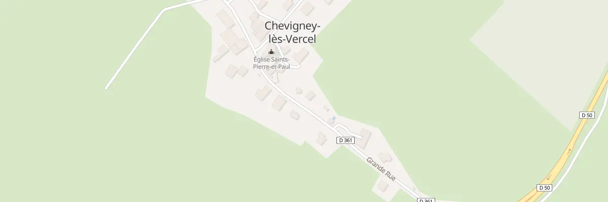 Plan du 6 Gr Grande Rue à Chevigney-lès-Vercel