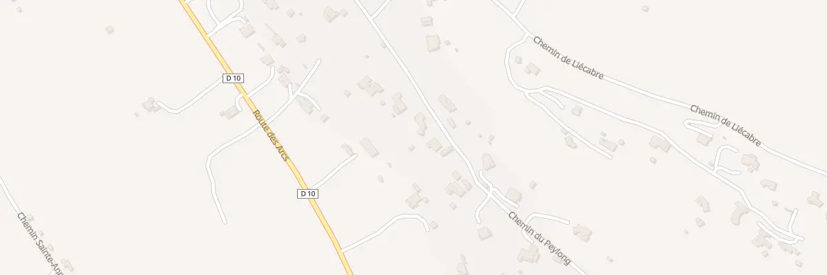Plan du 836 Che du Peylong à Lorgues