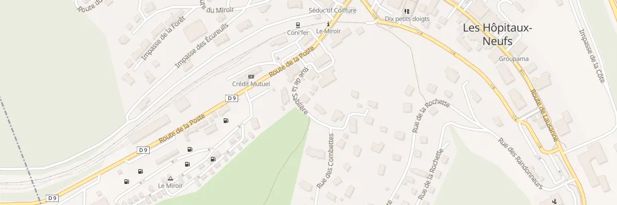 Plan du 3 Rue de la Sabliere aux Hôpitaux-Neufs