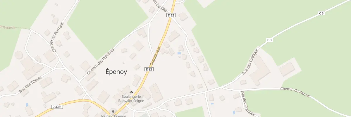 Plan du 30 Vc Grande Rue à Épenoy