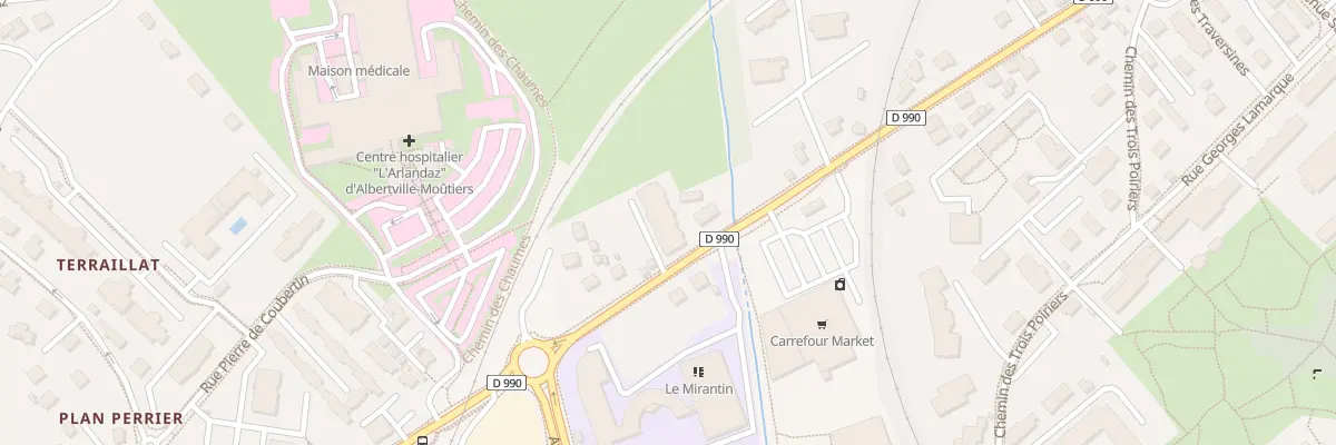 Plan du 92B Av du General de Gaulle à Albertville