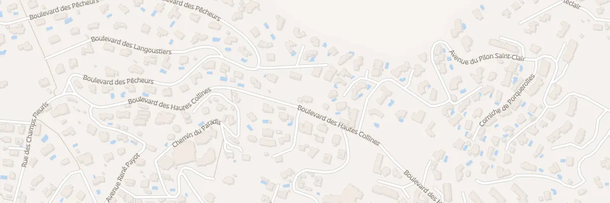 Plan du 9005 Bd des Hautes Collines au Lavandou