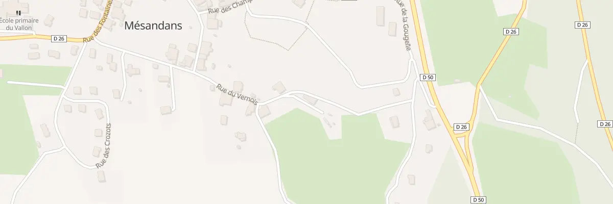 Plan du 10 Rue du Vernois à Mésandans