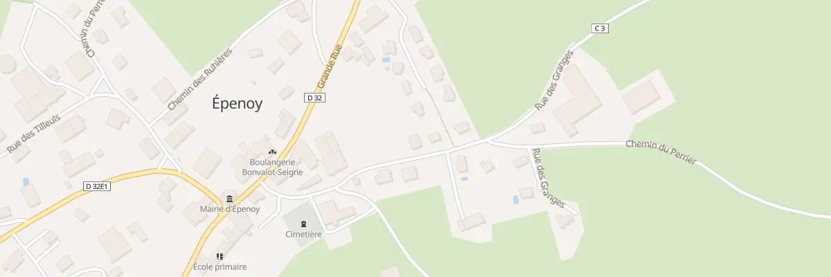 Plan du 7 Rue des Granges à Épenoy