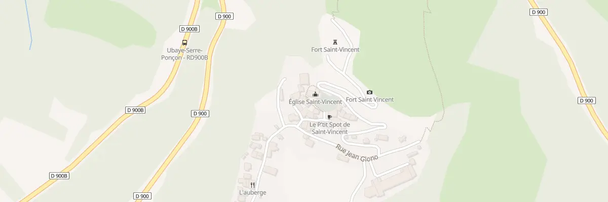Plan du 5116 Le Village de St Vincent à Ubaye-Serre-Ponçon