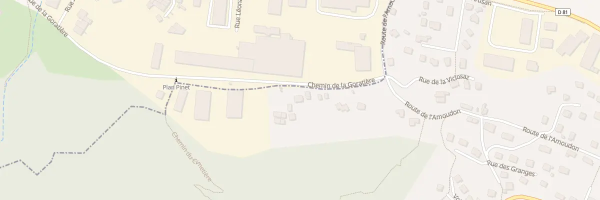 Plan du 5338 La Goratiere à Villargondran