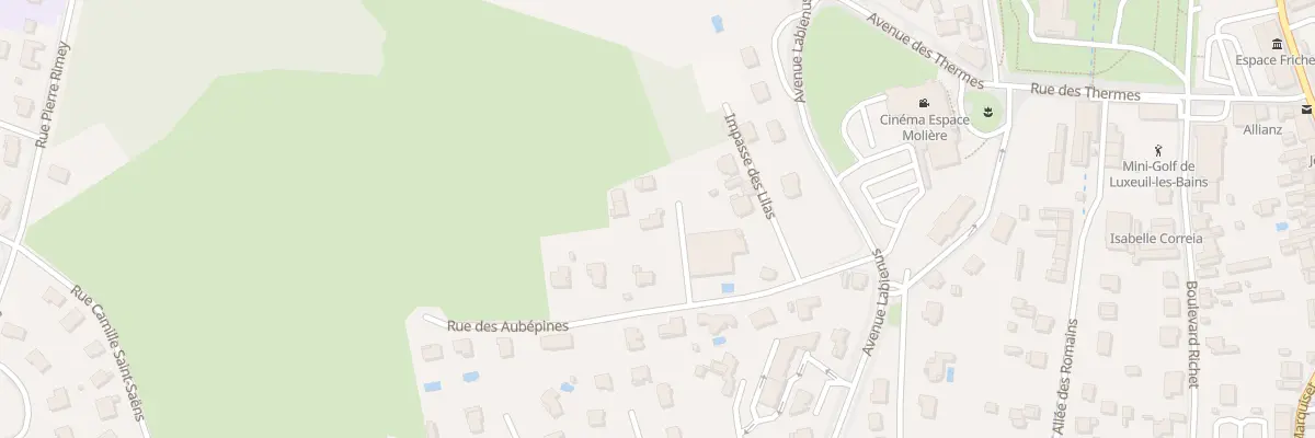 Plan du 30 Rue des Aubepines à Luxeuil-les-Bains