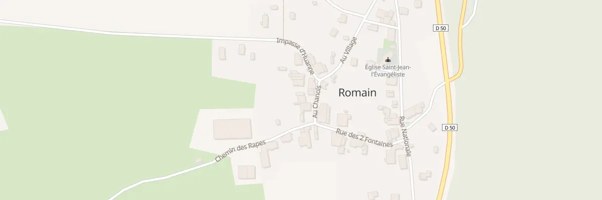 Plan du 3 Au Chanois à Romain